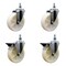 Service Caster 5 Inch Nylon 10 MM Threaded Stem Caster Set 2 Brakes SCC SCC-TS20S514-NYS-M1015-2-PLB-2 - alternate 1